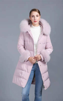 

Winter new down jacket womens long section Korean version of the thick hooded jacket womens clothing