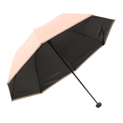 

Jingdong Supermarket Paradise umbrella UPF50 case of light color black silk silk dotted three fold mushroom sunny umbrella sun umbrella fruit green 30075ELCJ