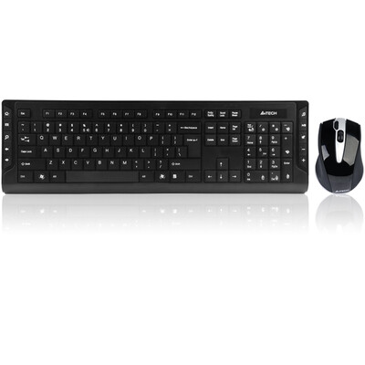 

Shuangfeiyan A4TECH 6300F Wireless Mouse Keyboard Set Wireless Keyboard Mouse Set Wireless Keyboard Set Multimedia Keyboard Computer Keyboard Notebook Keyboard Black