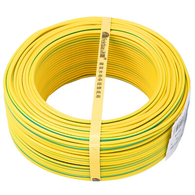 

Feifei FEIDIAO wire&cable BV25 square national standard household copper wire single-core single-strand copper 100 meters two-color ground