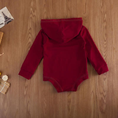 

AU Newborn Infant Baby Boy Girl Hoodies Bodysuit Romper Playsuit Sweatshirt