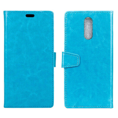 

MOONCASE Nokia 61 Plus Nokia X6 Crystal Leather Case - Blue