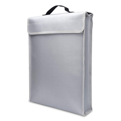 

Portable Fireproof Document Bag Holder Pouch Home Office Safe Bag Fire & Water Resistant File Folder Safe Storage for Laptop Jewel