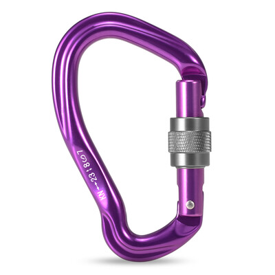 

23KN Auto Locking Gate Carabiner Heavy Duty D Shape Buckle Pack D-ring Carabiner Climbing Rappelling Hammock Locking Clip