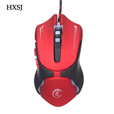 

HXSJ A903R Optical 3200DPI 6D USB Pro Gaming Wired Mouse with LED Backlight