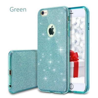 

Ultra Slim 3 Layer Hybrid Back Cover Sparkle Shinning Protective Bumper Bling Glitter Case for iPhone 55SSE iPhone 66s 6Plus 6s