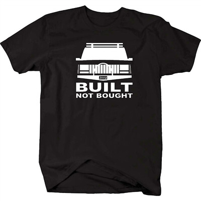 

Built Not Bought Jeep Cherokee XJ Lifted Offroad 4x4 Mens T Shirt