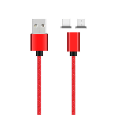 

USB Cable 2-in-1 Magnetic Type C Micro USB Cable Fast Charging Cord with High Speed Data Transfer for Android