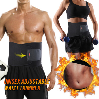 

Waist Trimmer Belt Adjustable Sports Girdle Belt Breathable Sweat Belt Sport Waist Guard Protector For Women Men