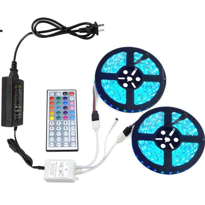 

SUPli LED Light Strip Kit Waterproof 5050 10M RGB 600LEDsm with 44 Key IR Controller 6A Power Supply AC100-240V