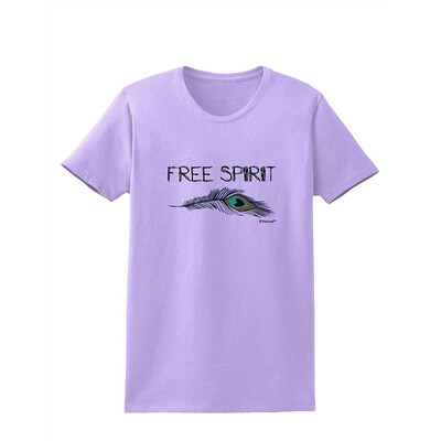

TooLoud Graphic Feather Design - Free Spirit Womens T-Shirt