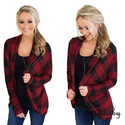 

US NEW Fashion Women Long Sleeve Sweater Top Casual Cardigan Outwear Coat Jacket