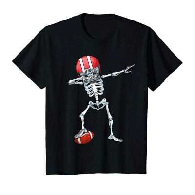 

Dabbing Skeleton Football Halloween T Shirt Costume Gifts