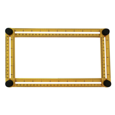 

Multi-Angle Ruler Template Tool Measures All Angles Forms Angle-izer for Handymen Builders Craftsmen Repetitive Spacing