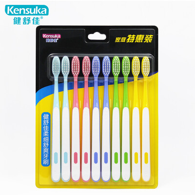 

Kensuka Soft&Soothing Toothbrush Soft Hair Tip Cleansing Care 10 Family Special Pack PT02