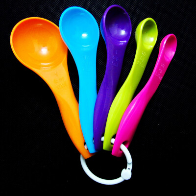 

Measuring Spoon Plastic Teaspoon Scoop Tablespoon Utensil Kitchen Tool 5 Pcs