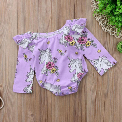 

Newborn Baby Girl Cute Unicon Romper Jumpsuit Bodysuit Playsuit Clothes