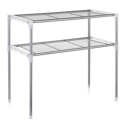 

2-Tier Multi-functional Kitchen Storage Shelf Rack Microwave Oven Shelving Unit