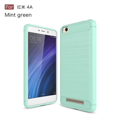 

Fivice Xiaomi Redmi 4A case Luxury brushed carbon fiber TPU soft shell
