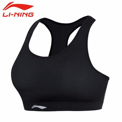 

Li Ning LI-NING sports vest underwear womens shockproof running gather yoga fitness badminton wear underwear sports bra female models AUBN124-1 standard black