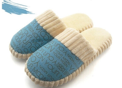 

Fashion letter anti-slip cotton indoor shoes