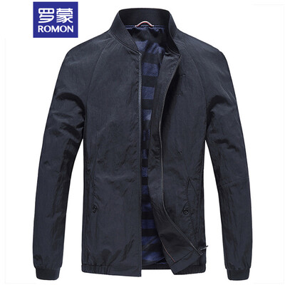 

ROMON jacket male 2018 autumn&winter new business casual jacket male 8JK981802 Navy 175
