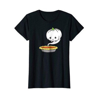 

Cute Pumpkin Pie Ghost Halloween T-Shirt