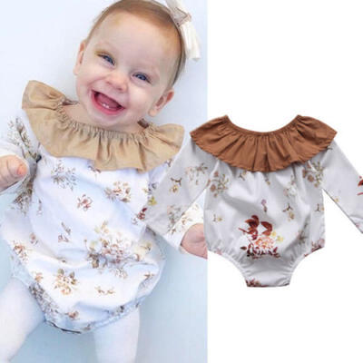 

Toddler Newborn Kids Baby Girls Infant Romper Jumpsuit Bodysuit Clothes Outfits