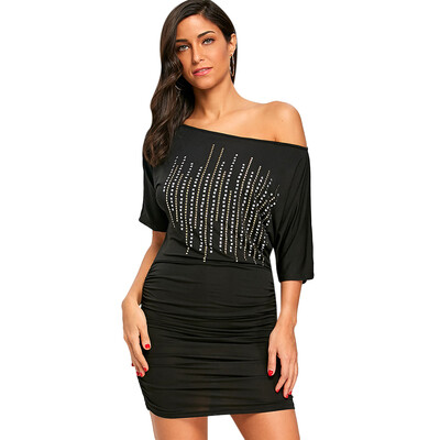 

Club Bodycon Dress with Rivets