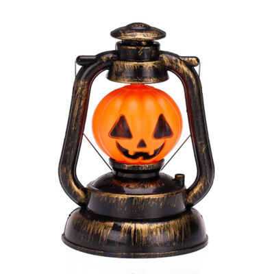 

MyMei halloween LED Luminous Pumpkin Lamp Skull light portable Kerosene Pumpkin Lantern Halloween Decoration JACKO'LANTERN Hallowm