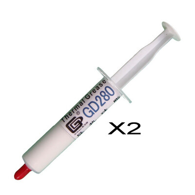 

GD Brand 2 Pieces GD280 Thermal Paste Grease Silicone Heat Sink Compound White Net Weight 15 Grams For CPU Cooler Fan Syringe SY15