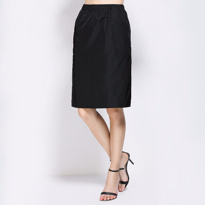 

Pack Hip Skirt Black Straight Thin Urban OL Workplace A Word Skirt