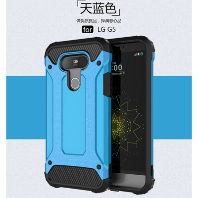 

Fivice LG G5 case Luxury Silicone Diamond Armor PC Hard Shell Phone Case