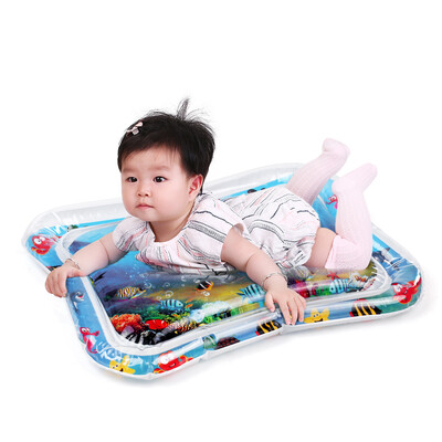 

Inflatable Baby Water Mat Infant Tummy Time Playmat Toddler Fun Activity Play Center