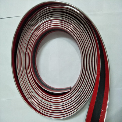 

4M Silver 40mm Chrome DIY Moulding Trim Strip Car Truck Boat Window Door Bumper Backed Self Adhesive Glossy Cool Decoration DIY