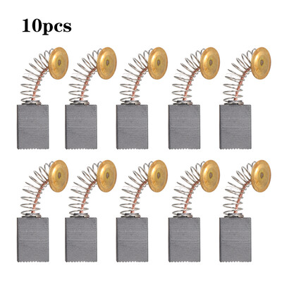 

10 PCs Mini Black Carbon Motor Brushes Replacement Spare Parts with 25mm Spring&Copper Core for Generic Electric Drill Mill Ma