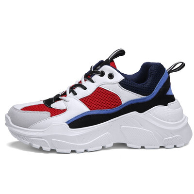 

Mens Shoes Fashion Sports Shoes Casual Breathable Running Shoes Light Sneakers Shoes For Men Black Red Size 35-45