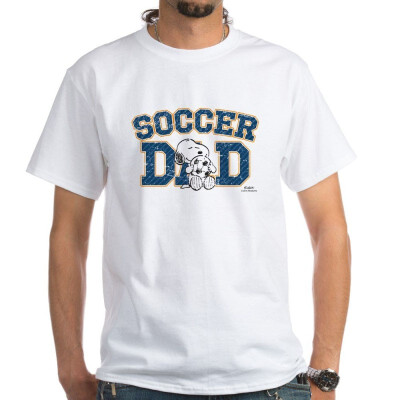 

CafePress Snoopy - Soccer Dad White T-Shirt - 100 Cotton T-Shirt White