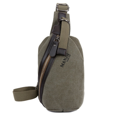 

Casual Chest Bag Men Canvas Small Crossbody Bag Male Luxury Quality Travel Pack Single Shoulder Bags Man Military Messenger Bag
