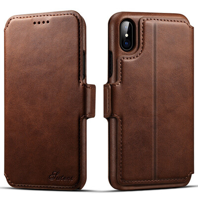 

New iPhoneX Mobile Phone Case Apple Flip Shell 2in1 Wallet Multi-function Card Holster