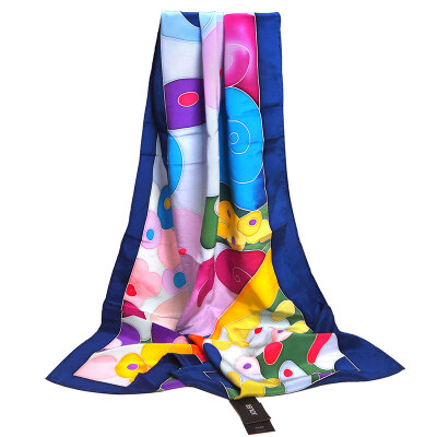 

Yulan JOLEE silk silk scarf women fashion scarf blue