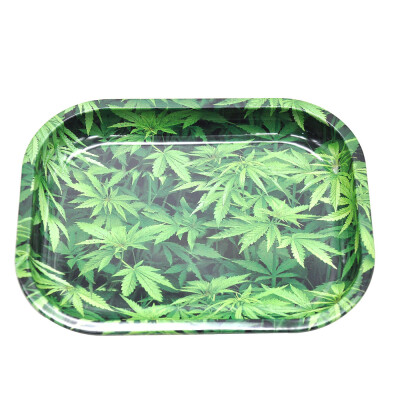 

Cigarette Rolling Trays Tinplate Storage Tray Mini Square Plate Smoking Accessories Tool Style 8