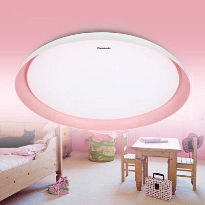 

Panasonic panasonic lamps LED remote control stepless dimming bedroom ceiling light children&39s room fashion fresh&simple lighting 19W HHLAZ1734 elegant yellow