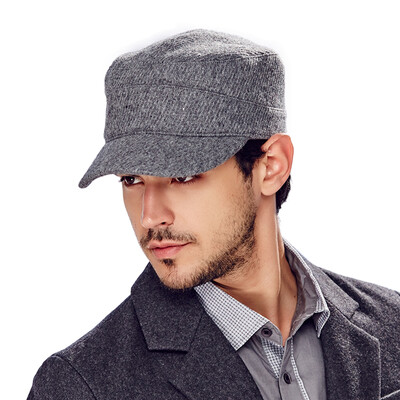 

Carmen (KENMONT) km-2418 Cap Outdoors Мужская шляпа Осень и зима Корейская кепка Warm Бейсболка Плоская верхняя крышка Серый