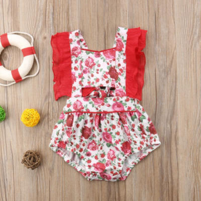 

Toddler Kid Baby Girls Sister Matching Floral Rose Jumpsuit Romper Dress Outfits