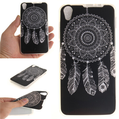 

Black wind chimes Pattern Soft Thin TPU Rubber Silicone Gel Case Cover for Lenovo S850