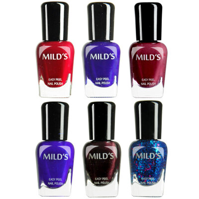 

Mild' (MILD') tasteless healthy and healthy pregnant women children can use nail polish bright dark blue suit 7ml * 6 red blue brown