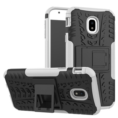 

Fivice Samsung J3 2017 Case TPU anti-fall tire pattern back clip bracket phone case