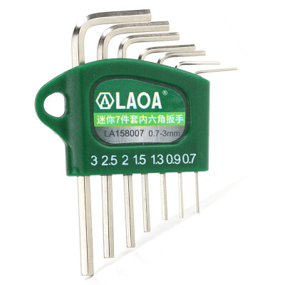 

Old A LAOA mirror S2 hex wrench screwdriver set hex wrench set mini 7 piece set LA158007