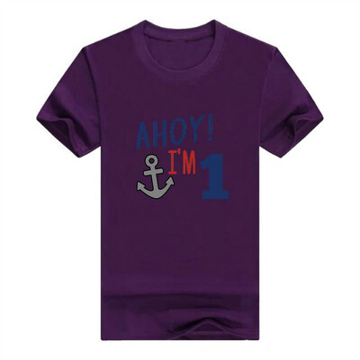 

Baby Gifts For All 1st Birthday Gift Ahoy Im 1 Nautical Infant Mens T-Shirt